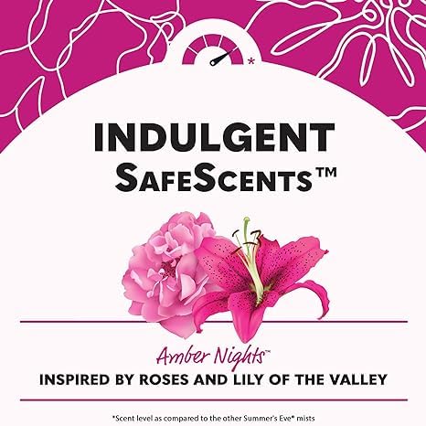 Summer's Eve Refresher Mist, Feminine Spray Reduces Odor, Amber Nights, Body Spray for Women Summer's Eve Au supplements