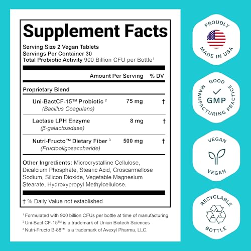 Probiotics for Women and Men - with Natural Lactase Enzyme and Prebiotic Nutrition Essentials Au supplements