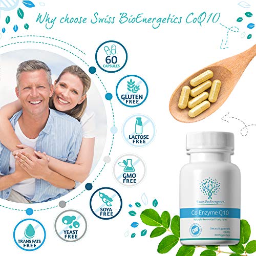 Co Enzyme Q10 CoQ10 300mg 60 Capsules - Superior Naturally Fermented Trans Form swiss bioenergetics Au supplements