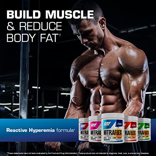 GAT SPORT NITRAFLEX Burn, Pre Workout Thermogenic Powder, Apple Melon, 30 Servings GAT SPORT Au supplements