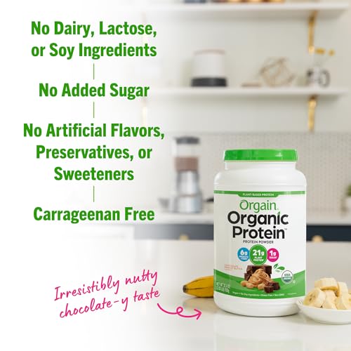 Orgain Organic Vegan Protein Powder, Chocolate Peanut Butter - 21g of Plant Based Protein Orgain Au supplements