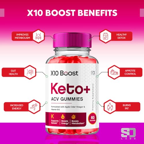 (2 Pack) X10 Boost Keto ACV Gummies Advanced Weight Loss, X10 Boost Keto S.O Labs Au supplements