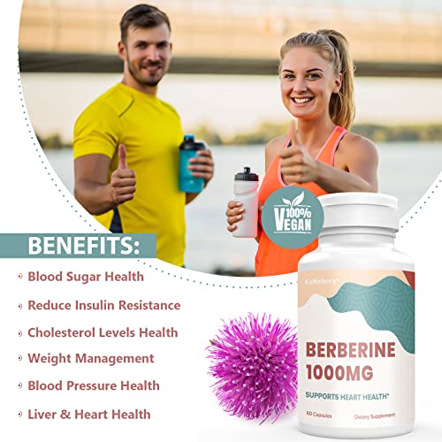 KoNefancy Berberine HCL Supplement 1000mg, High Absorption Berberine Plus Vegan KoNefancy Au supplements