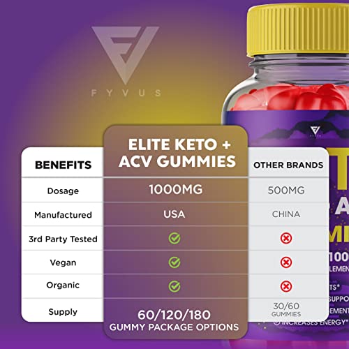 (3 Pack) Elite Keto ACV Gummies AVC, Elite Keto Plus ACV Advanced Weight Loss Gummies Fyvus Au supplements