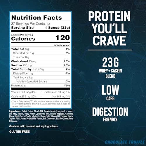 PEScience Select Low Carb Protein Powder, Chocolate Truffle, 27 Serving, Keto Friendly PEScience Au supplements