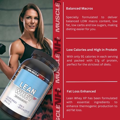 MuscleNh2 Lean Whey XP Diet Whey Protein Powder, Low Fat and Sugar, High Protein MuscleNh2 Au supplements