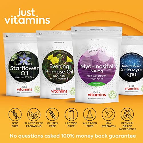Myo-Inositol Capsules - 500mg x90 Capsules - Pure Premium Quality Myo Inositol Vitamin Just Vitamins Au supplements