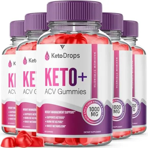 (5 Pack) Keto Drops ACV Gummies, Ketodrops Keto ACV Gummies Advanced Weight Loss FyvusAU supplements