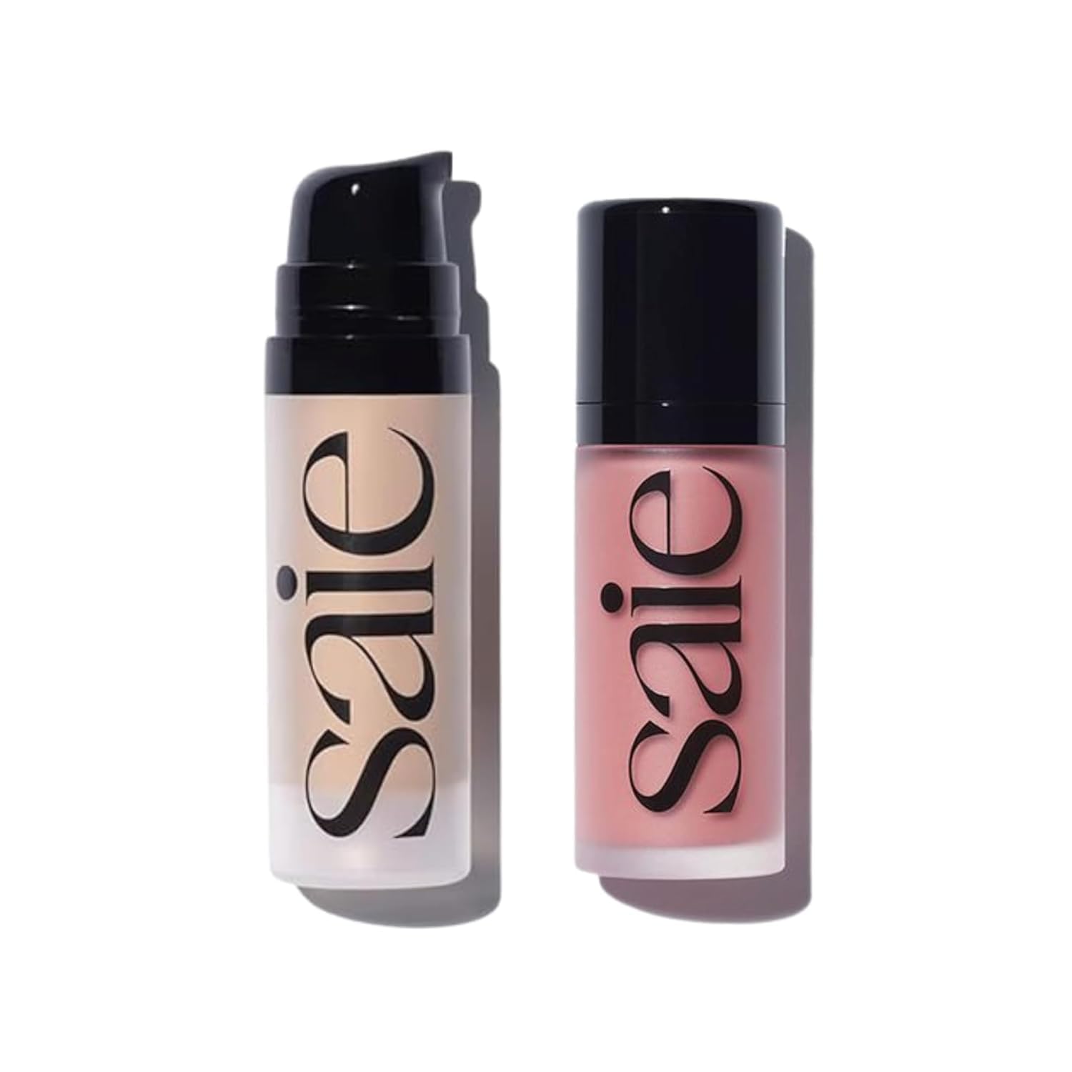 Saie Dewy Glow Duo - Dew Liquid Blush Lady (.40 oz), Mini Glowy Super Gel Warmglow (.5 oz) - Radiant Cheek Tint & Illuminating Primer for a Natural, Lit-From-Within Finish Saie Au supplements