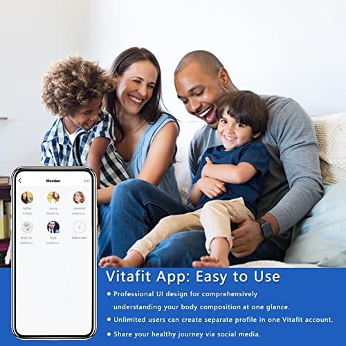 Vitafit Smart Scales for Body Weight and Fat Percentage, Weighing Professional Since 2001 Vitafit Au supplements
