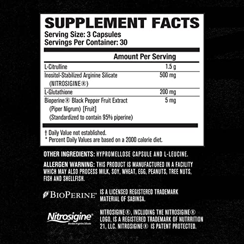 N.O. XT Nitric Oxide Supplement with Nitrosigine L Arginine & L Citrulline for Muscle Growth Jacked Factory Au supplements