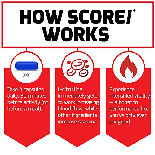 FORCE FACTOR Score!, 2-Pack, Nitric Oxide Supplement for Men, Nitric Oxide Booster Force Factor Au supplements