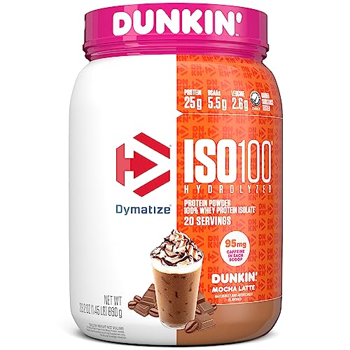 Dymatize ISO100 Hydrolyzed Protein Powder in Dunkin' Mocha Latte Flavor, 100% Whey Dymatize Au supplements
