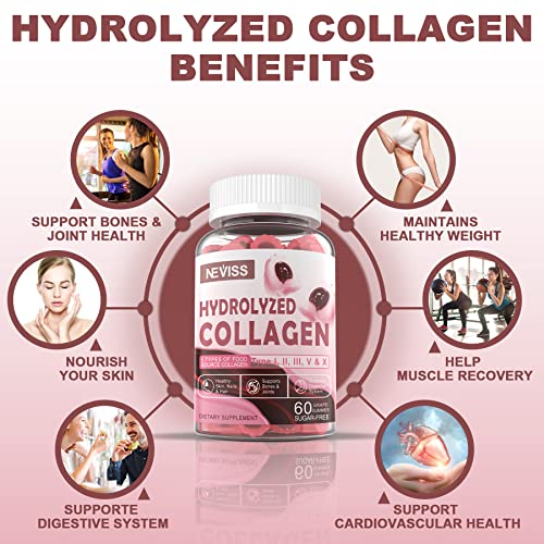 Sugar Free Hydrolyzed Collagen Gummies 800mg Kroo Au supplements