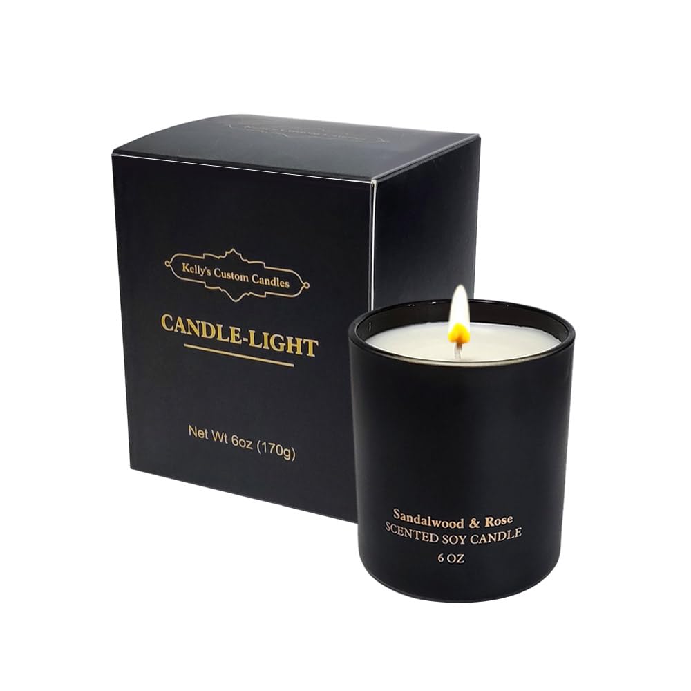Scented Candles for Women,Premium Sandalwood Rose Aromatherapy Candles, Home Scented Candle Kelly's Custom Candles Au supplements