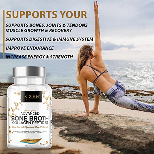 Pure Bone Broth Collagen Supplement Capsules Grass Fed Advanced Blend of Multi Collagen K GEN rejuvenation nutrition Au supplements