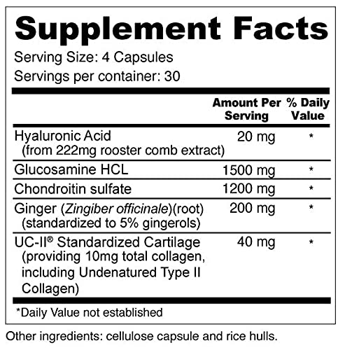 Wellness Resources JointAll - Joint Support Supplement with Natural Hyaluronic Acid, UC-II Collagen, Glucosamine, Chondroitin for Joint Strength and Comfort (120 Capsules) … Wellness Resources Au supplements