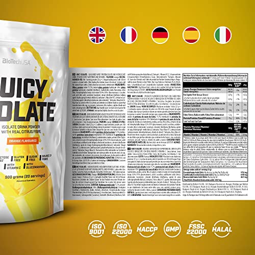 BioTechUSA Juicy Isolate | Gluten-Free, Lactose-Free, Sugar-Free | Refreshing Protein Soft Drink BioTechUSA Au supplements