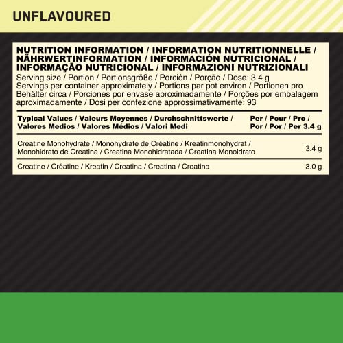 Optimum Nutrition Micronised Creatine Powder, 100% Pure Creatine Monohydrate Powder Optimum Nutrition Au supplements