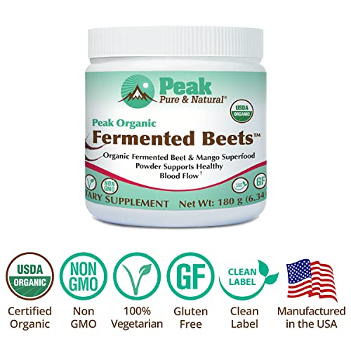 Peak Pure & Natural Peak Organic Fermented Beets - Organic Fermented Beet Powder Peak Pure & Natural Au supplements