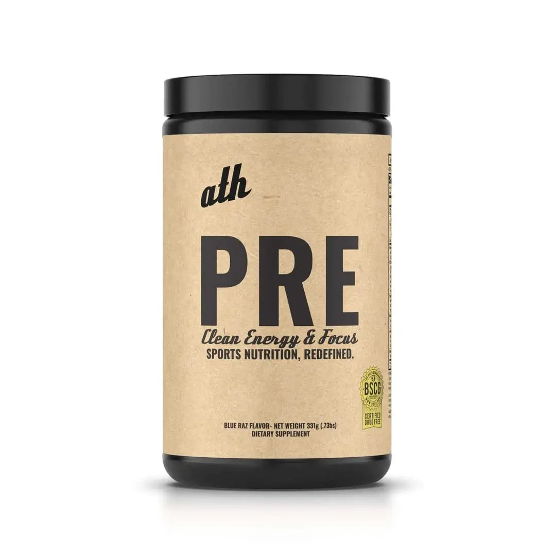 ATH PRE, Natural Plant Based Pre Workout, Low Caffeine, Low Stim, Pump, Clean Ingredients ATH uk supplements