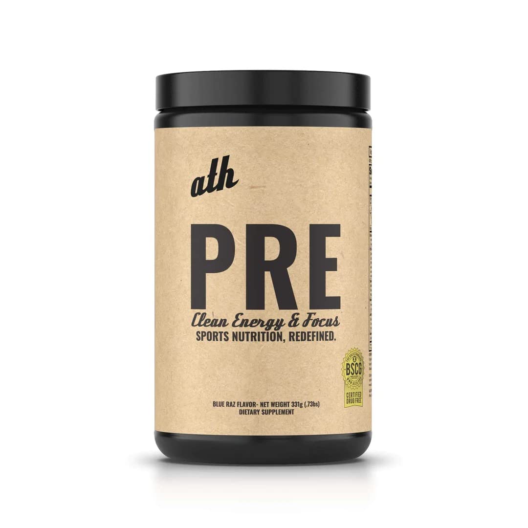 ATH PRE, Natural Plant Based Pre Workout, Low Caffeine, Low Stim, Pump, Clean Ingredients ATH Au supplements