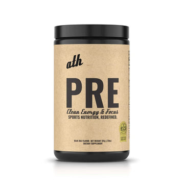 ATH PRE, Natural Plant Based Pre Workout, Low Caffeine, Low Stim, Pump, Clean Ingredients ATH Au supplements