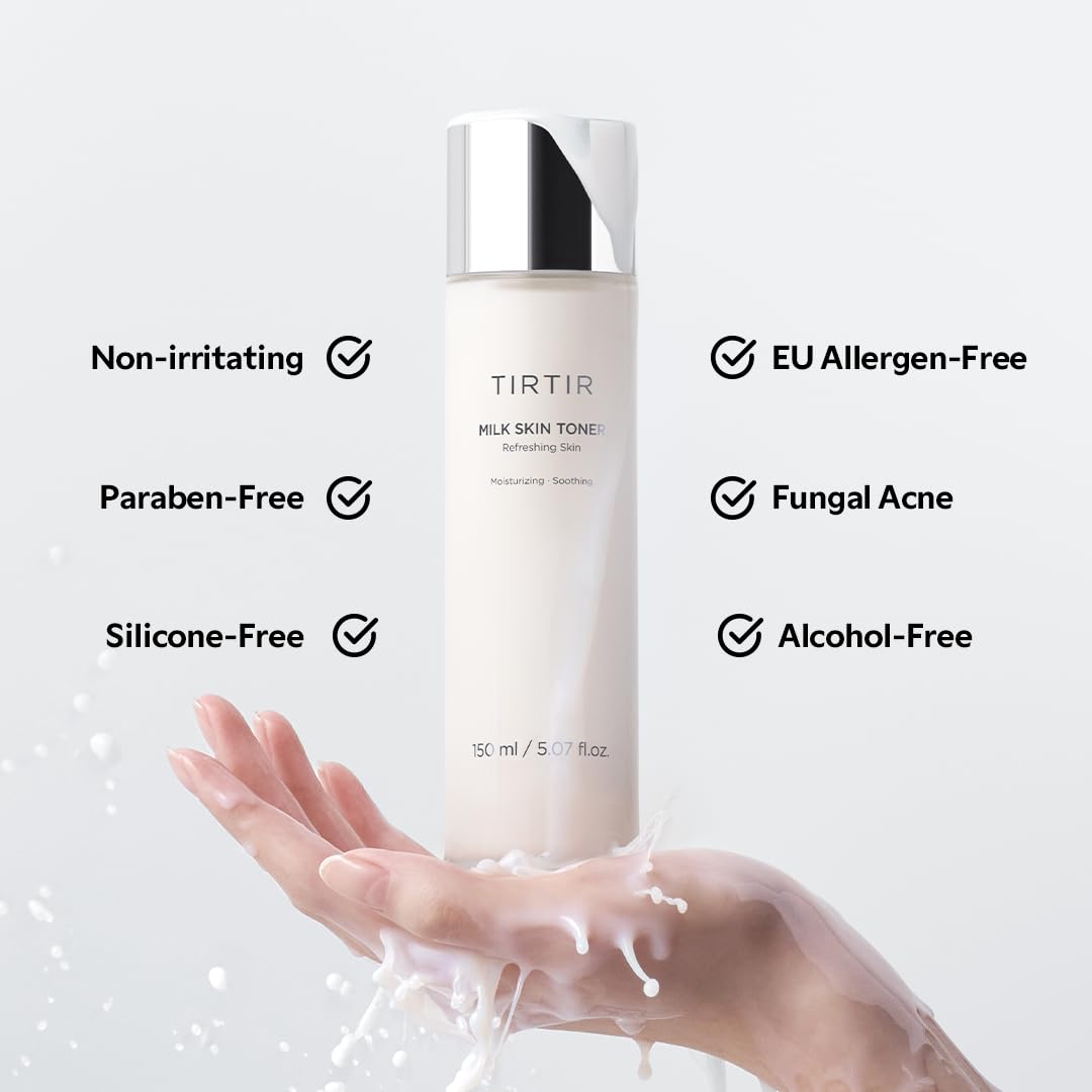 TIRTIR Milk Skin Rice Toner - Deep Moisturizing, Hydrating and Refreshing for face, Niacinamide, Ceramide, Rice Bran Extract, Nature-Oriented Ingredients, Korean Skin Care, Vegan, 150ml / 5.07 fl.oz. TIRTIR Au supplements