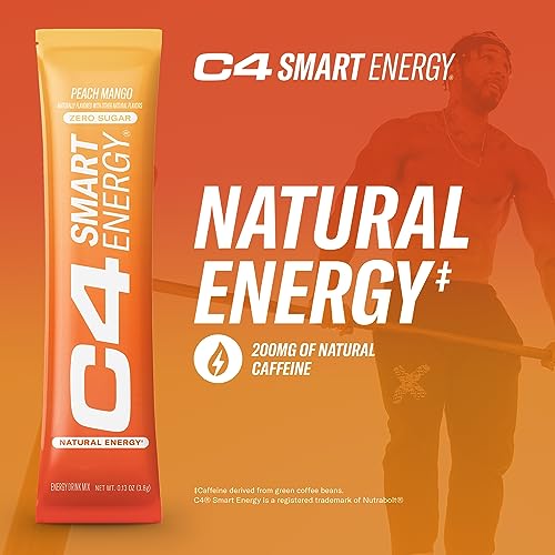 C4 Smart Energy Powder Stick Packs - Sugar Free Performance Fuel & Nootropic Brain Cellucor Au supplements
