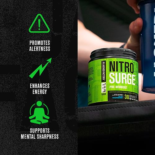 NITROSURGE Pre Workout Supplement - Energy Booster, Instant Strength Gains Jacked Factory Au supplements