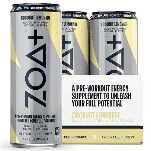ZOA+ Pre-Workout Sugar Free Energy Drink, Orange Grapefruit - NSF Certified for Sport ZOA Au supplements