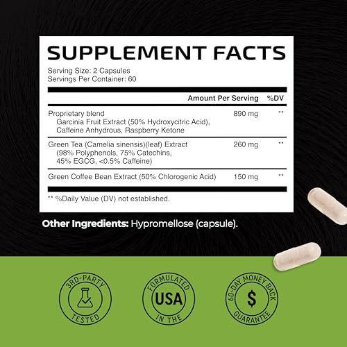 Green Tea Weight Loss Pills with Green Coffee Bean Extract | Belly Fat Burner, Metabolism Nobi Nutrition Au supplements