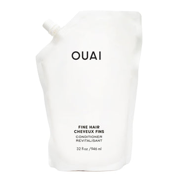 OUAI Fine Hair Conditioner Refill - Volumizing Conditioner Made with Keratin, Biotin and Chia Seed Oil - Adds Softness, Bounce and Volume - Free from Parabens, Sulfates, and Phthalates (32 Oz) OUAI Au supplements