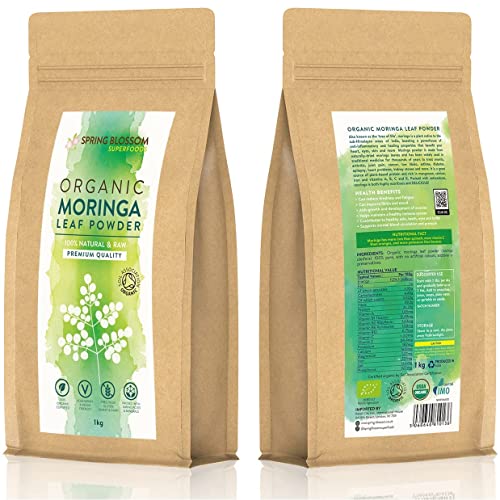 1KG Moringa Superleaf Powder Oleifera 100% Organic Raw Premium Quality Non-GMO Spring Blossom Au supplements