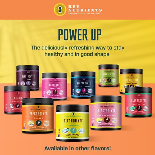 Key Nutrients Electrolytes Powder - Tropical Peach Mango Drink Mix 90 Servings KEY NUTRIENTS Au supplements