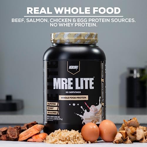 REDCON1 MRE Lite Whole Food Protein Powder, Fudge Brownie - Low Carb & Whey REDCON1 Au supplements