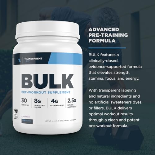 Transparent Labs Bulk Pre Workout Powder - Naturally Sweetened Advanced Pre-Workout Transparent Labs Au supplements
