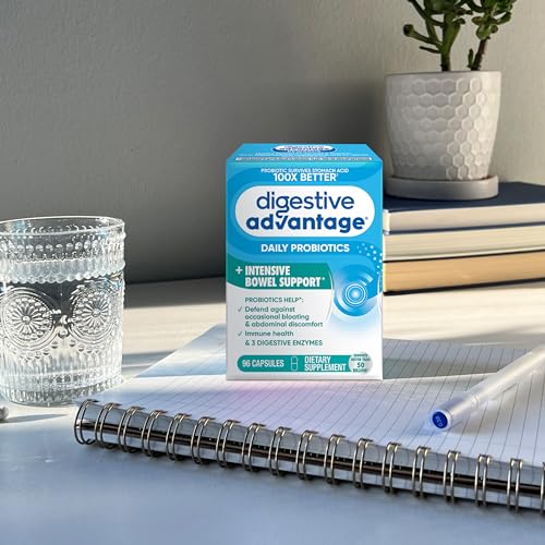 IBS Daily Probiotic Capsules for Digestive Health & Gut Health, Digestive Advantage Probiotics For Men and Women (96 count box) - Digestible Enzymes Digestive Advantage Au supplements