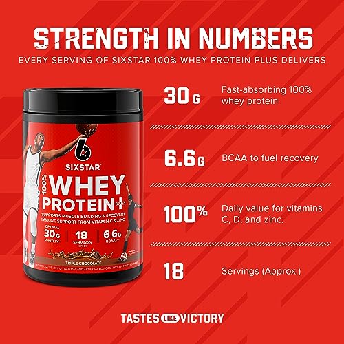 Six Star Elite Series 100% Whey Protein Plus Triple Chocolate 1.8lbs US Six Star Au supplements