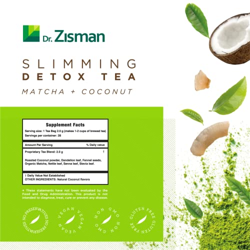 Dr. Zisman ZT Slimming - Matcha-Coconut Detox Blend, Weight Loss Tea with Antioxidant Effects Dr. Zisman ZT Slimming Tea Au supplements