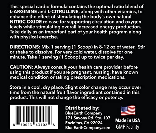BlueEarth Company L-Arginine 5000mg + L-Citrulline Complex Powder Supplement Drink BlueEarth Company Au supplements