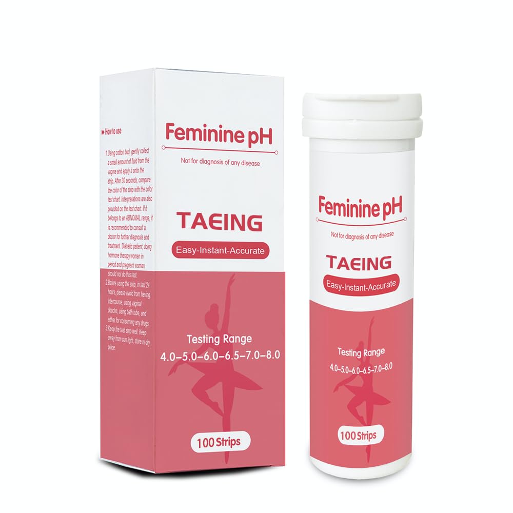 TAEING Vaginal Health pH Test Strips, 100pcs Feminine pH Test for Women, pH-Balance Monitor My Store Au supplements