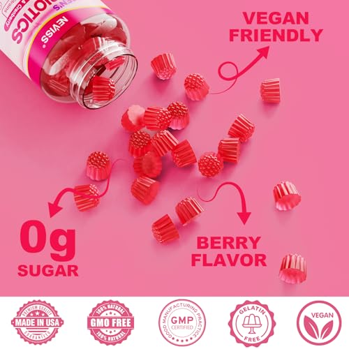Probiotics for Women Gummies, Sugar Free Vaginal Probiotics 50 Billion CFU 10 Strains w/ Cranberry NEVISS Au supplements