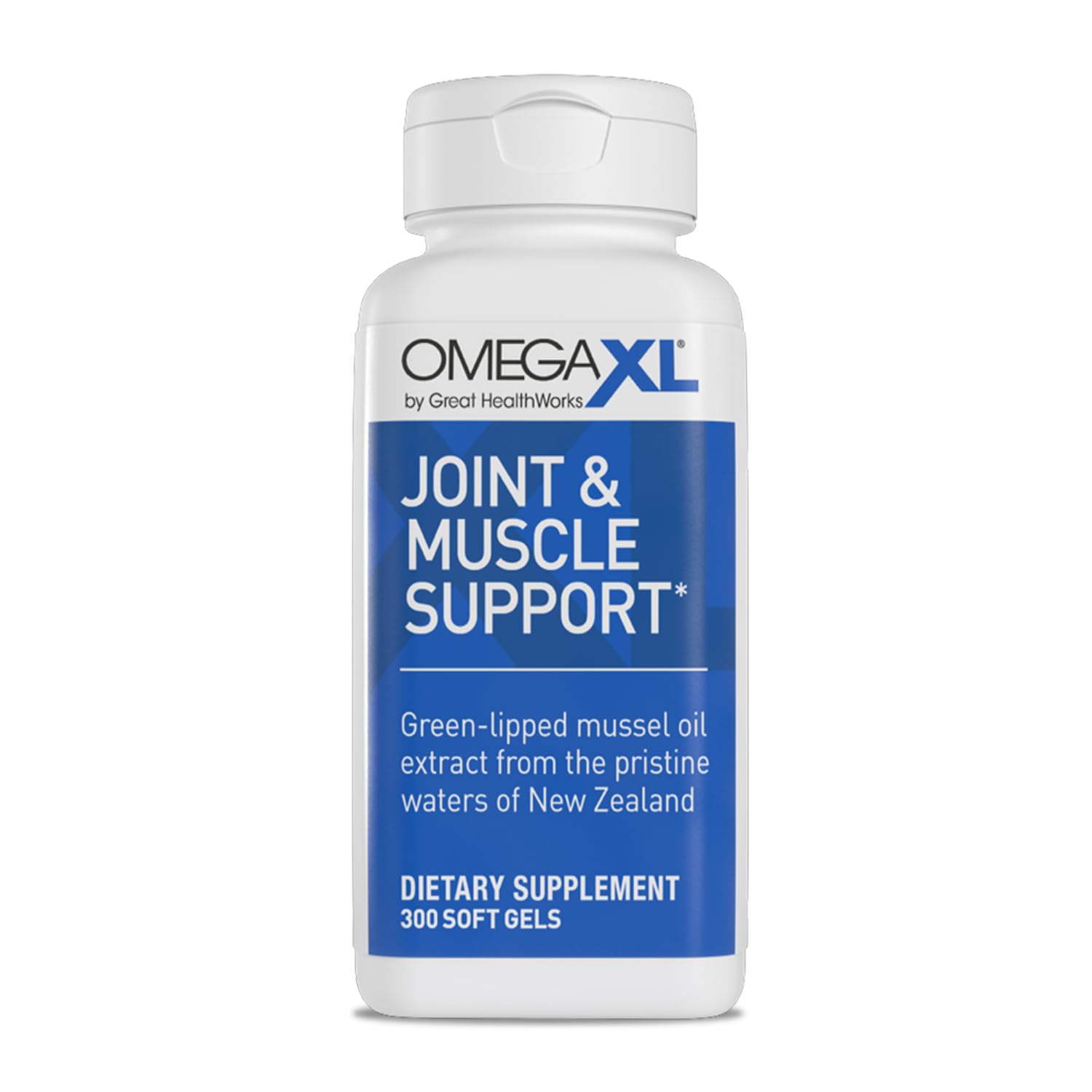 OmegaXL Joint Support Supplement - Natural Muscle Support, Green Lipped Mussel Oil, Soft Gel Pills, Drug-Free, 300 Count OmegaXL Au supplements