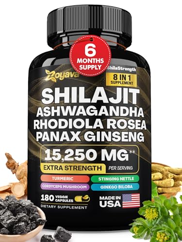 Zoyava Shilajit 9000MG Radiant Health Blend Ashwagandha 2000MG Rhodiola Rosea Zoyava Au supplements