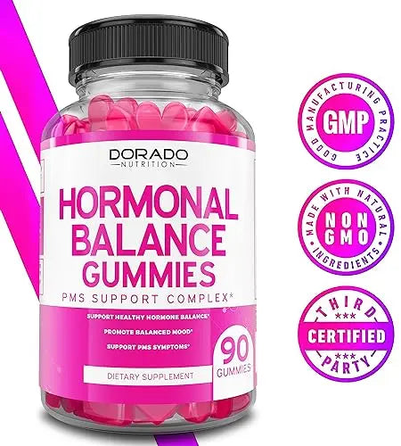 Hormonal Balance For Women & PMS Relief Gummies (90 Gummies) - Support Cramps DORADO NUTRITION uk supplements