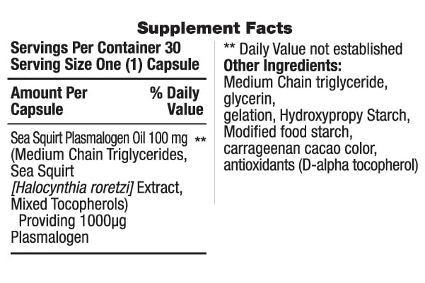 REMORY Plasmalogen Sea Squirt Supplement - Brain Health Supplement - 30 Days Supply REMORY Au supplements