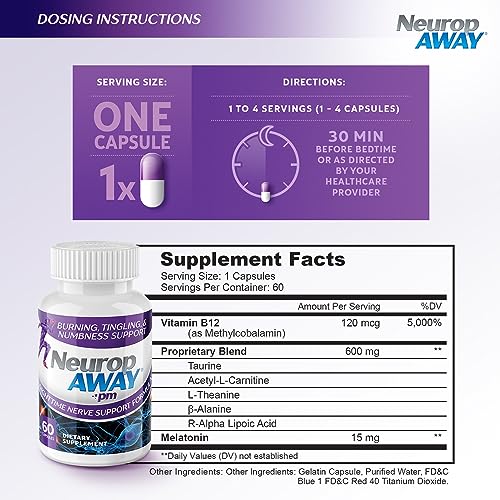 NeuropAWAY Nerve Support PM | 60 Capsules NeuropAWAY Au supplements