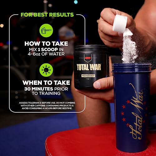 REDCON1 Total War Pre Workout Powder, Sour Gummy Bear - Fast Acting Caffeinated REDCON1 Au supplements